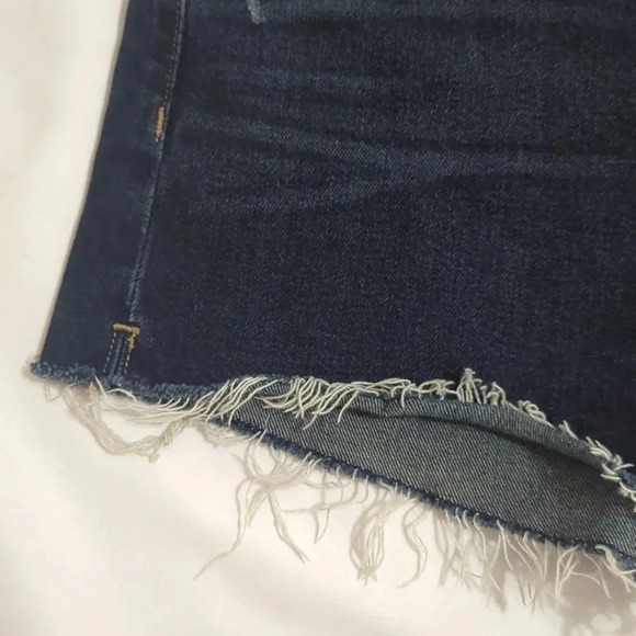 Paige Margot Denim Shorts, Color Dark Wash Size 25 - Picture 6 of 16